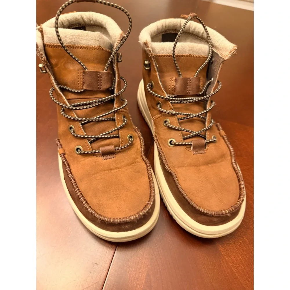 Hey Dude Bradley Classic Tumbled Cognac Multi Chukka Boots Mens 7 44327-2JZ